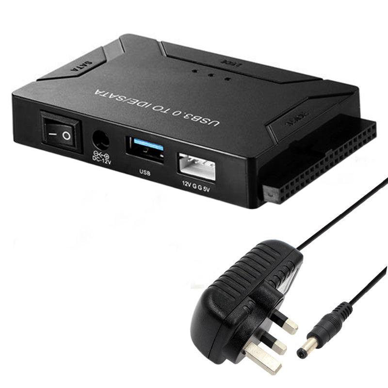 USB3.0 Hard Drive Adapter USB3.0 to SATA IDE Converter with Power Switch Multifunctional Easy Drive Cable USB3.0 Hard Drive Adapter USB3.0 to SATA IDE Converter with Power Switch Multifunctional Easy Drive Cable